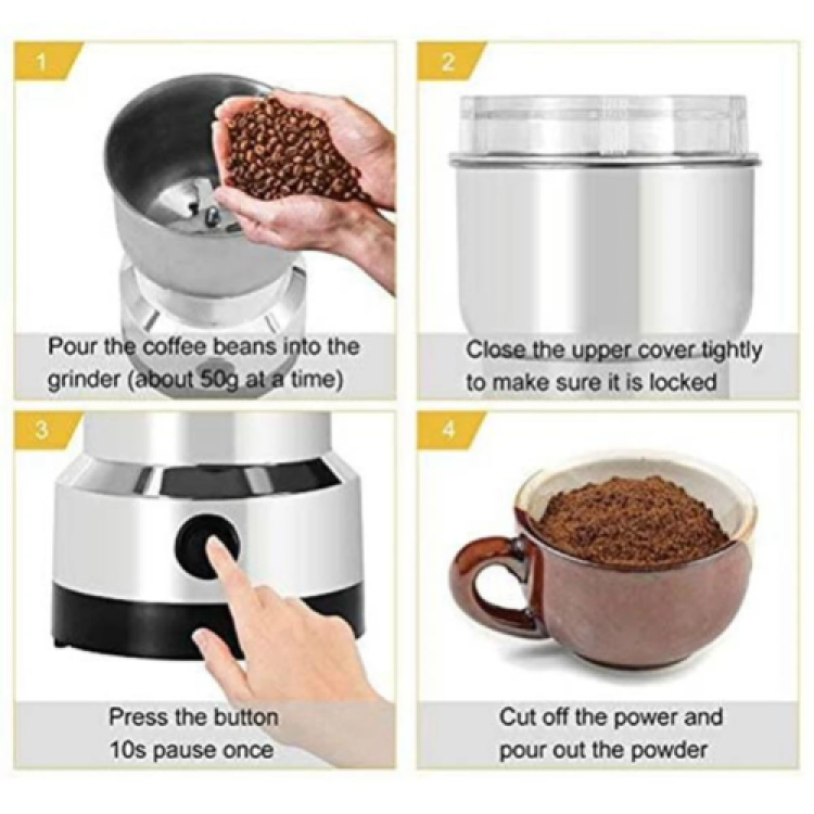 Electric Coffee Grinder Household Machine Portable