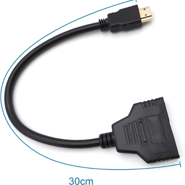 HDMI Splitter Adapter Cable - HDMI Splitter 1 in 2 Out HDMI