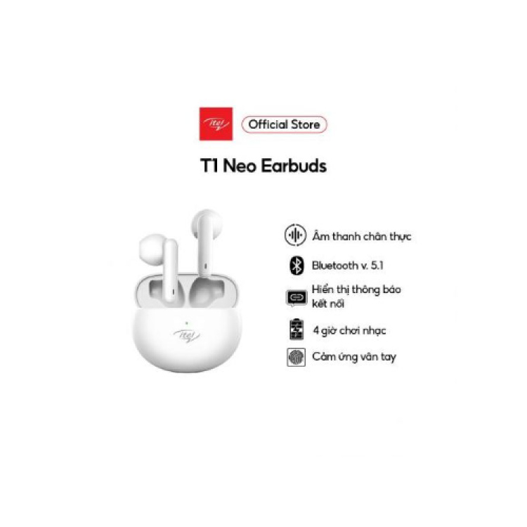 Itel Ecouteurs bluetooth sans fil, Earbuds T1 Neo