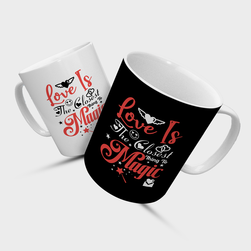 Love is the closest magic Mug 14 february 2023.